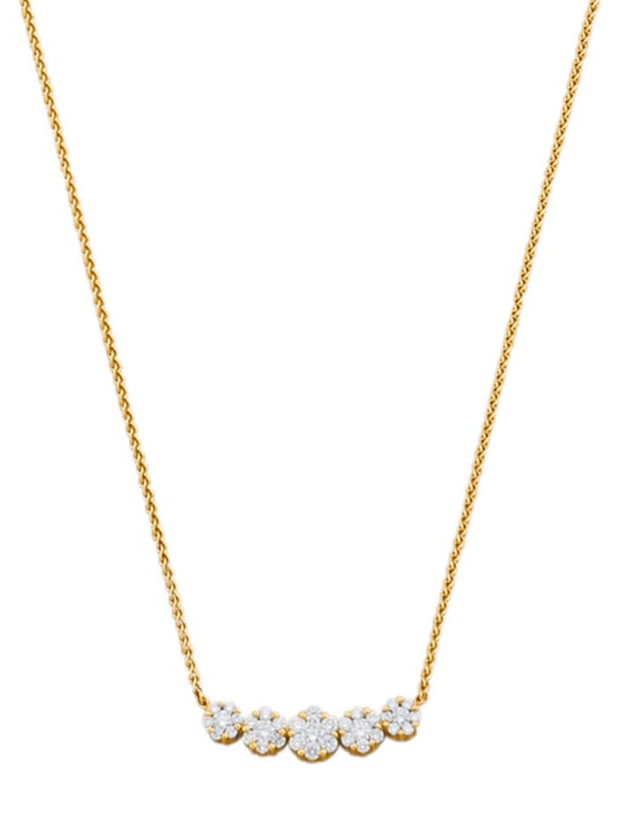 Amara Diamant Collier mit lupenreinen Brillanten, Weiß