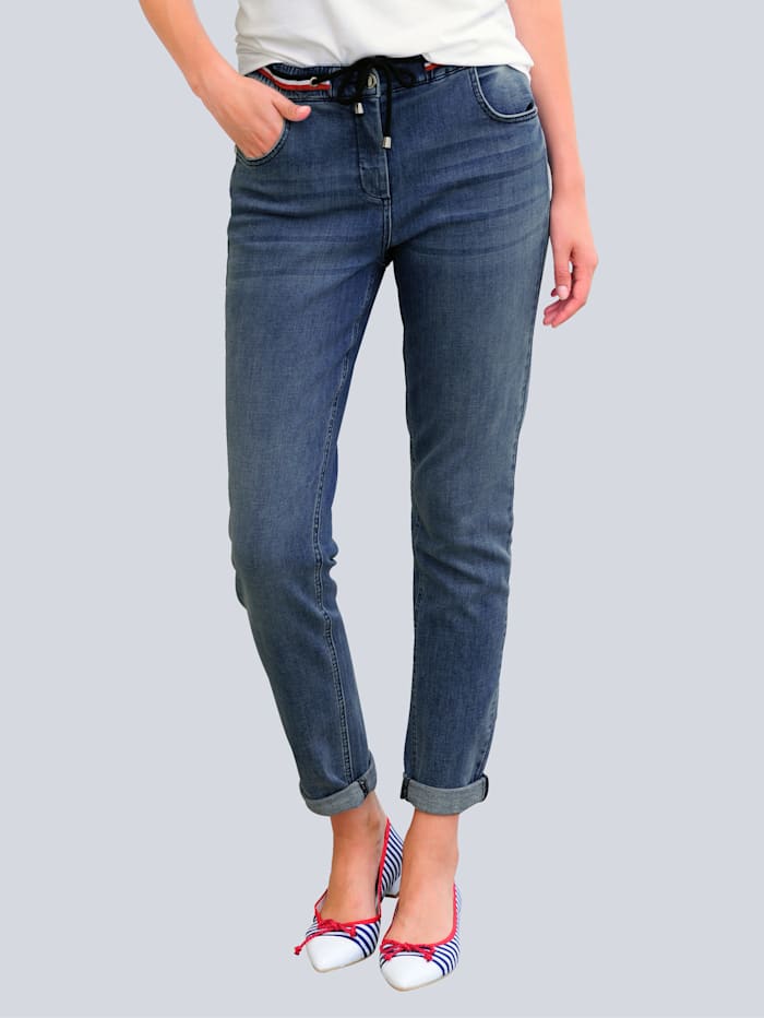 Alba Moda Jeans in modischer Joggpants-Form, Dark blue