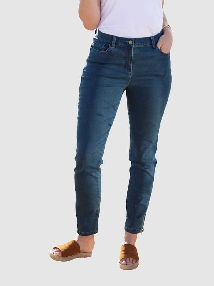 Delmod pure Jeans in Super Stretch- Qualiät, Dark blue