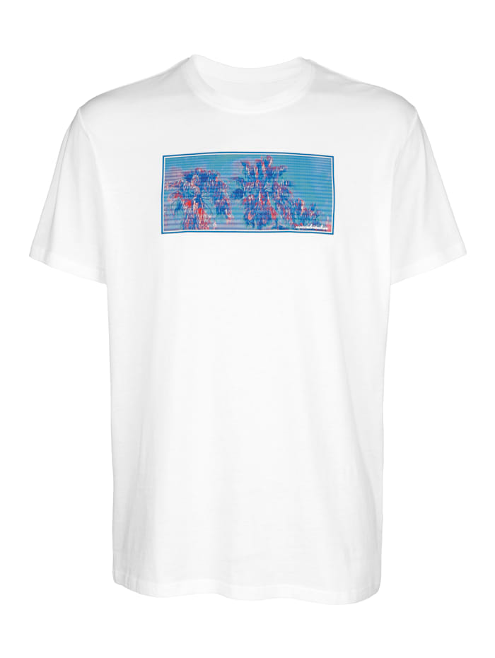 Wavebreaker T-Shirt in angenehmer Baumwoll-Qualität, Weiß