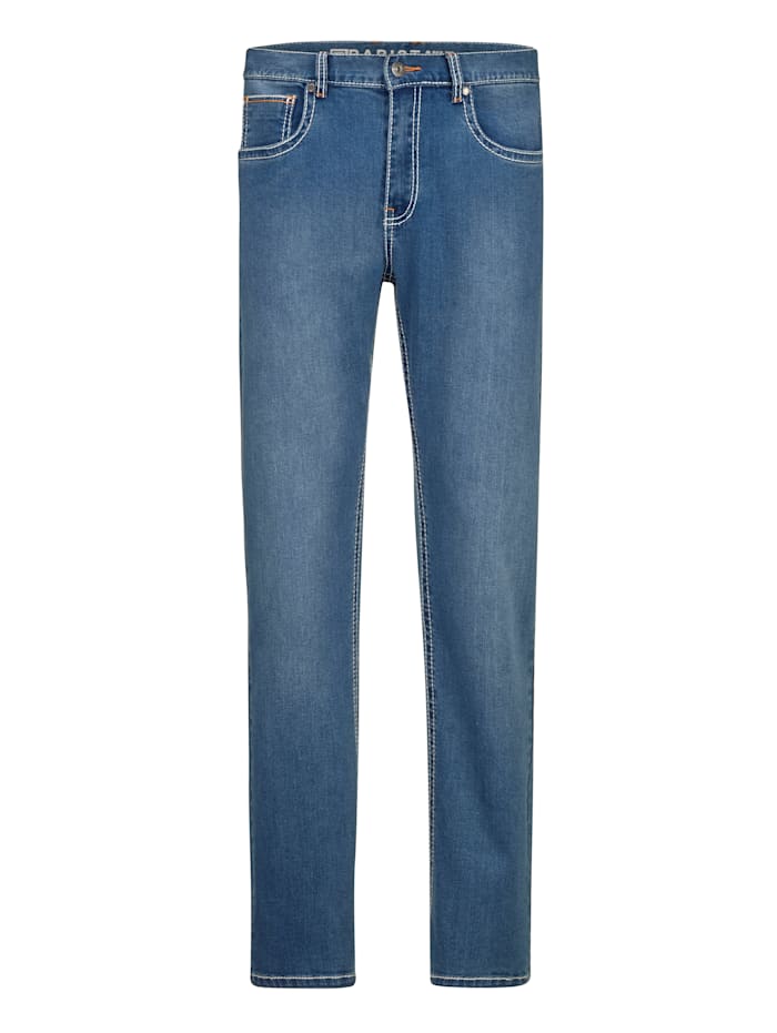 BABISTA Jeans met modieuze contrastnaden, Blauw