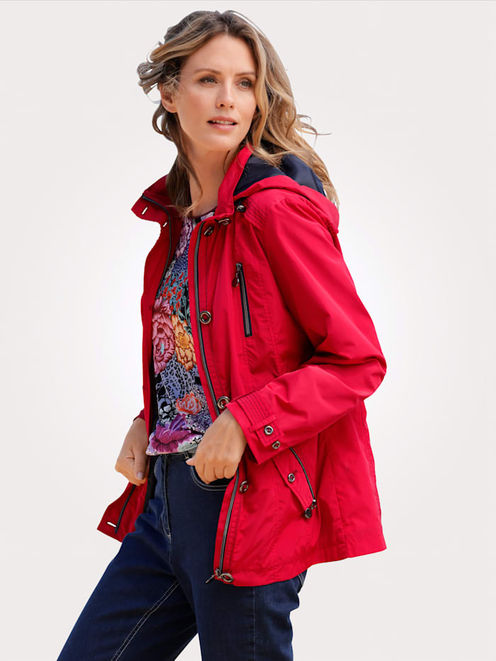 MONA Jacke mit weitenverstellbarem Arm-Riegel, Rot