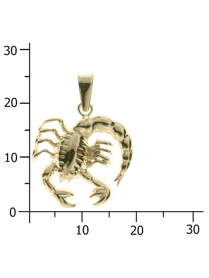 Anhänger - Tierkreiszeichen Skorpion - Gold 333/000 - ,