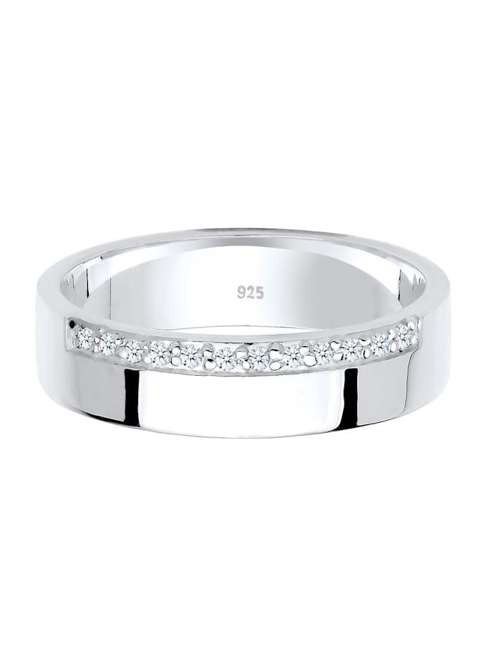 Ring Bandring Basic Diamanten (0.06 Ct.) 925 Silber