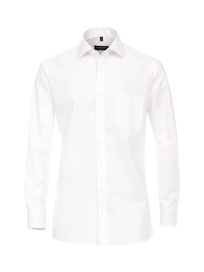 CASAMODA Hemd uni Modern Fit, Weiß
