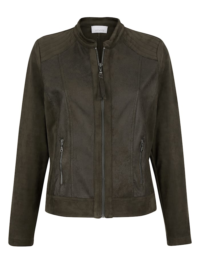 Jacket made from faux leather