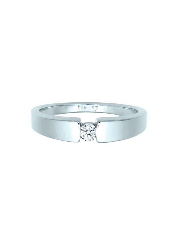 Ring Verlobungsring Diamant (0.11 Ct.) 585 Weißgold