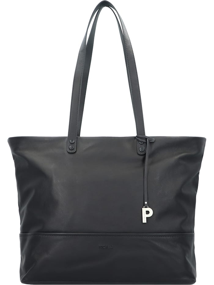 Picard Legere Eco Shopper Tasche Leder 39 cm, schwarz
