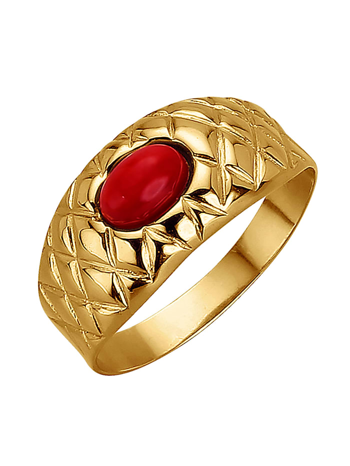 Bague avec corail (trait.) Bague avec corail (trait.), Rouge