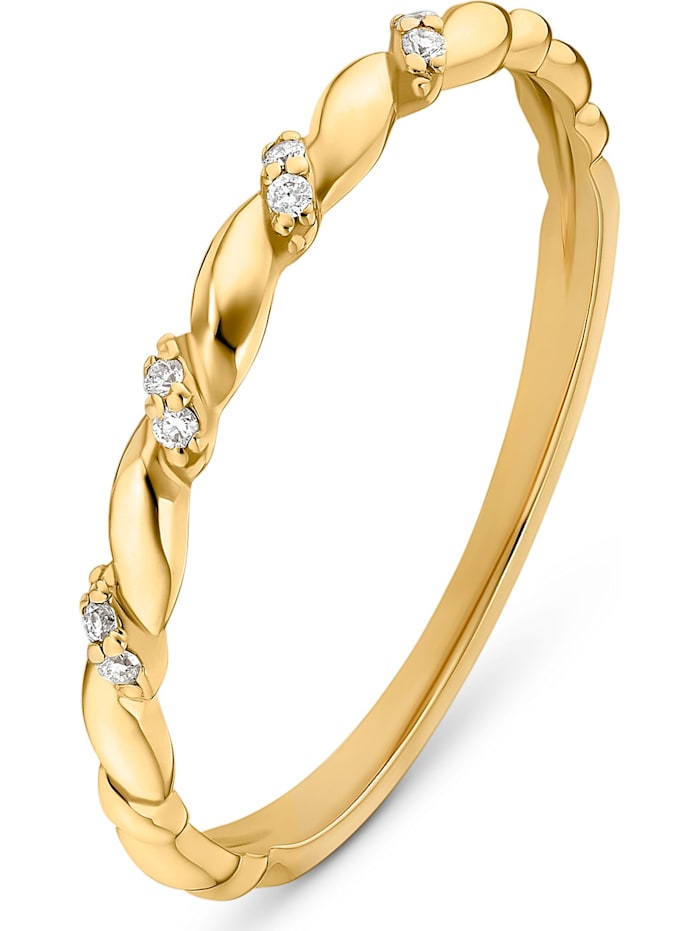 CHRIST C-Collection Damen-Damenring 8 Diamant, gelbgold