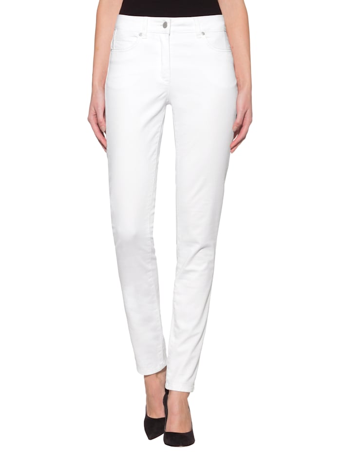 Alba Moda Jeans mit Push-Up Funktion, Weiß