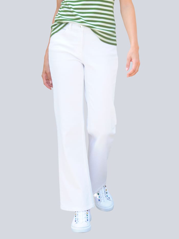 Alba Moda Jeans in N+K-Größen, Off-white