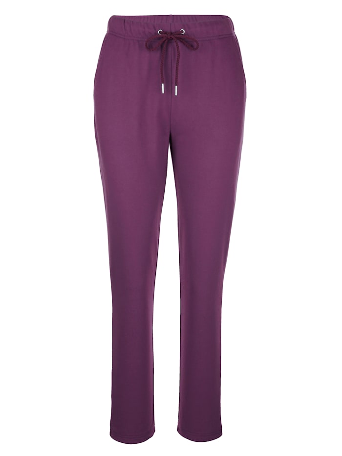 Harmony Leisure trousers in a comfortable fabric, Berry
