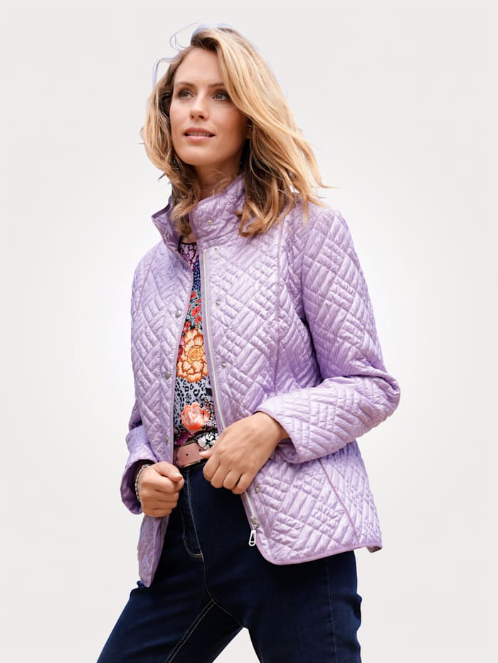 MONA Quilted jacket with a warm lining, Lilac/Purple