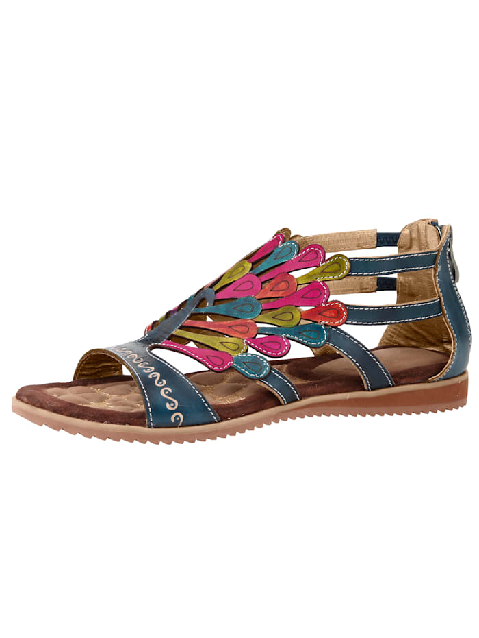 Sandalette in sommerlicher Farbgebung