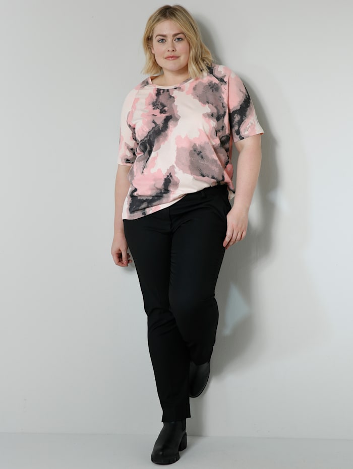 Sara Lindholm T-shirt en coton Pima haut de gamme, Champagne/Bois de rose