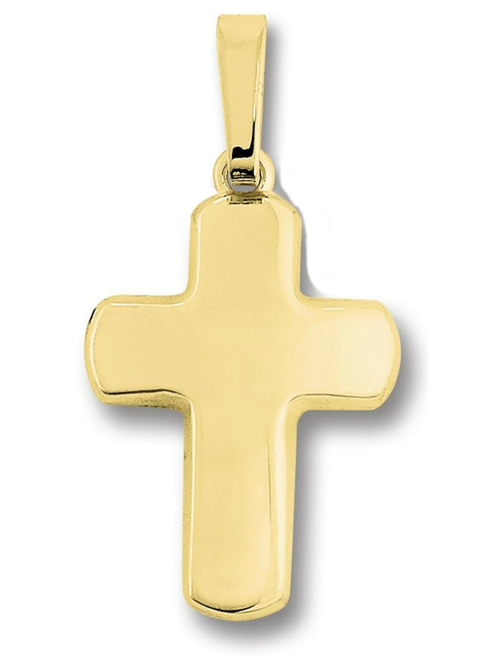 One Element Kreuz Anhänger Kreuz aus 333 Gelbgold, gold