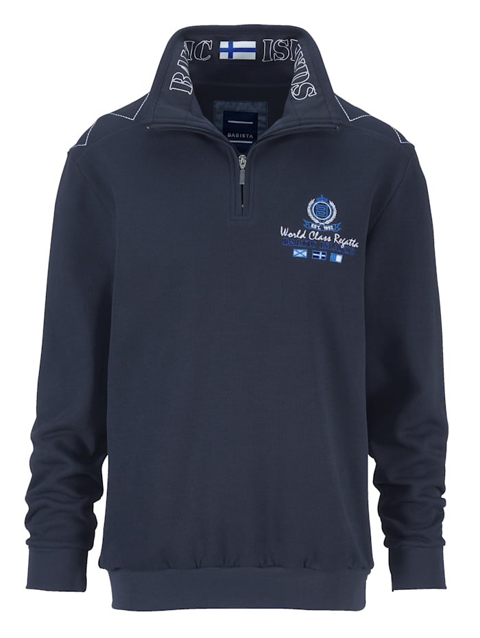 BABISTA Sweatshirt mit aufwändigen Details, Marineblau