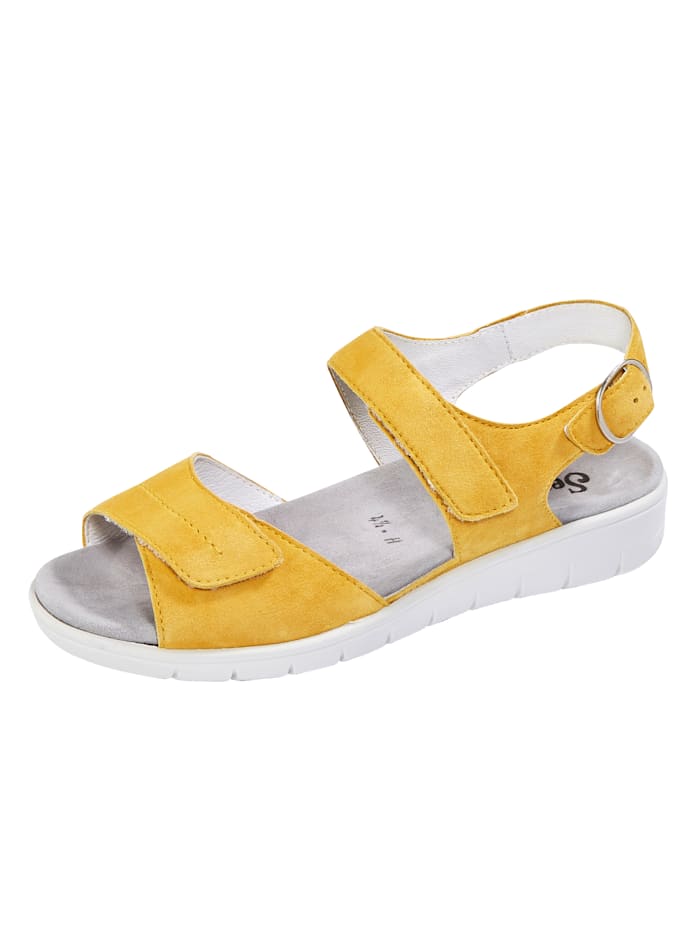 Semler Sandale mit Luftpolsterlaufsohle, Gelb