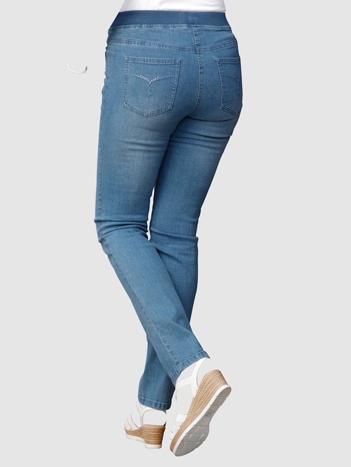 Jeans med elastisk midja