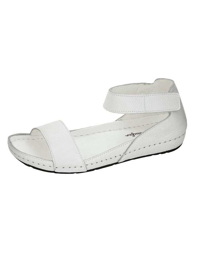 Naturläufer Sandale in klassischer Form, Weiß