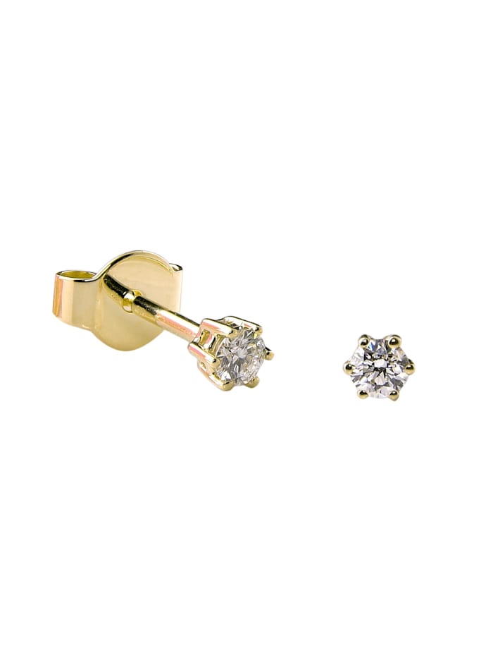 Acalee Brillant-Ohrringe 585 Gold Diamanten 0,15 Karat, gold