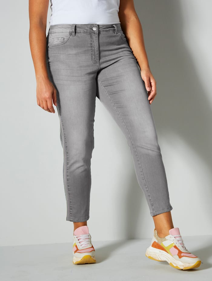 Angel of Style Jeans in 5-pocketmodel, Lichtgrijs