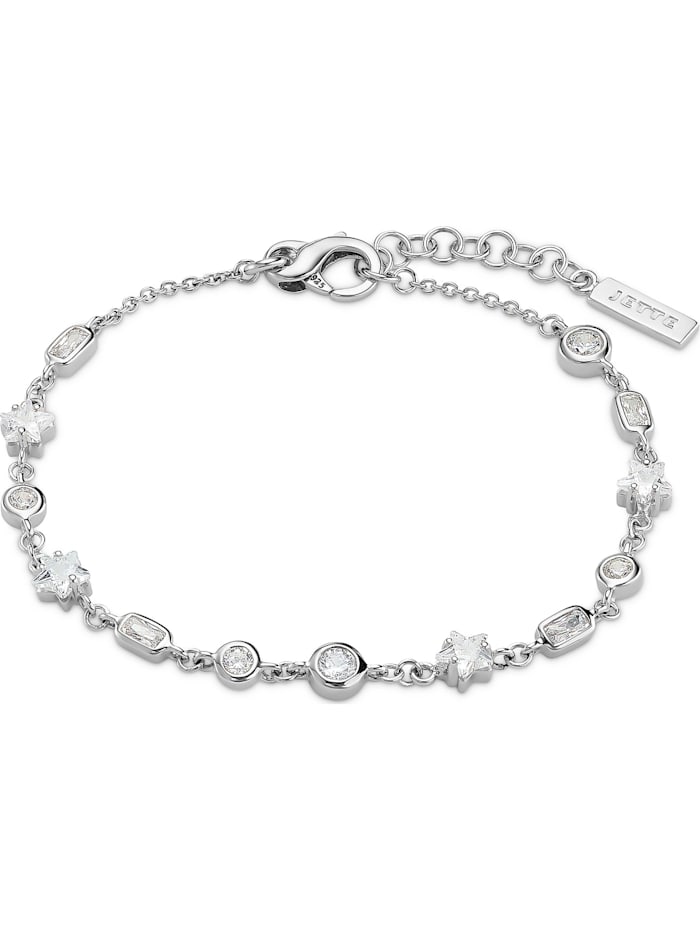 Jette Damen-Armband 925er Silber 8 Zirkonia, silber