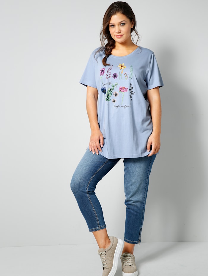 T-shirt joli motif fleurs