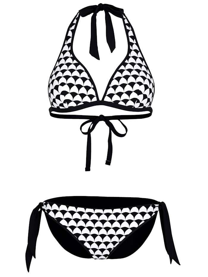 Bikini in edlem schwarz/weiß