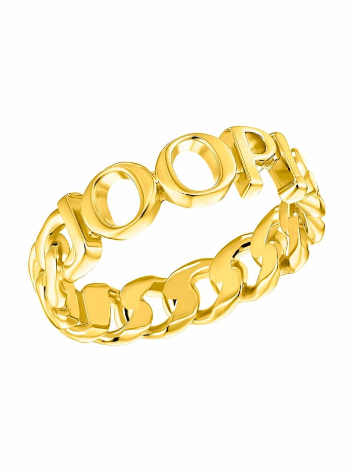 JOOP! Ring für Damen, 925 Sterling Silber vergoldet, Gold