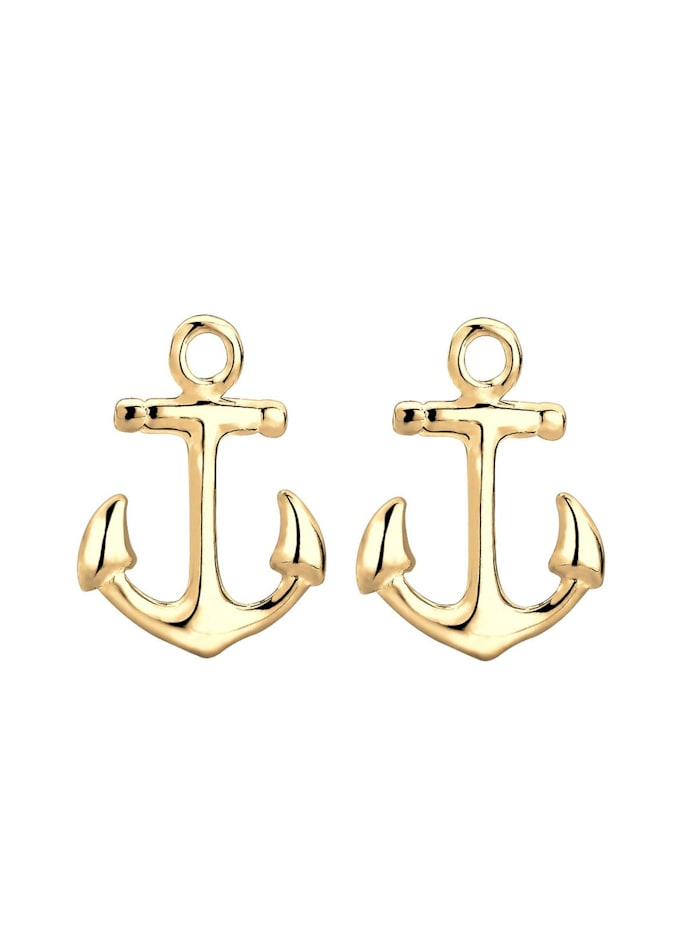 Ohrringe Anker Maritim Sailor Meer Trend Urlaub Silber Klingel
