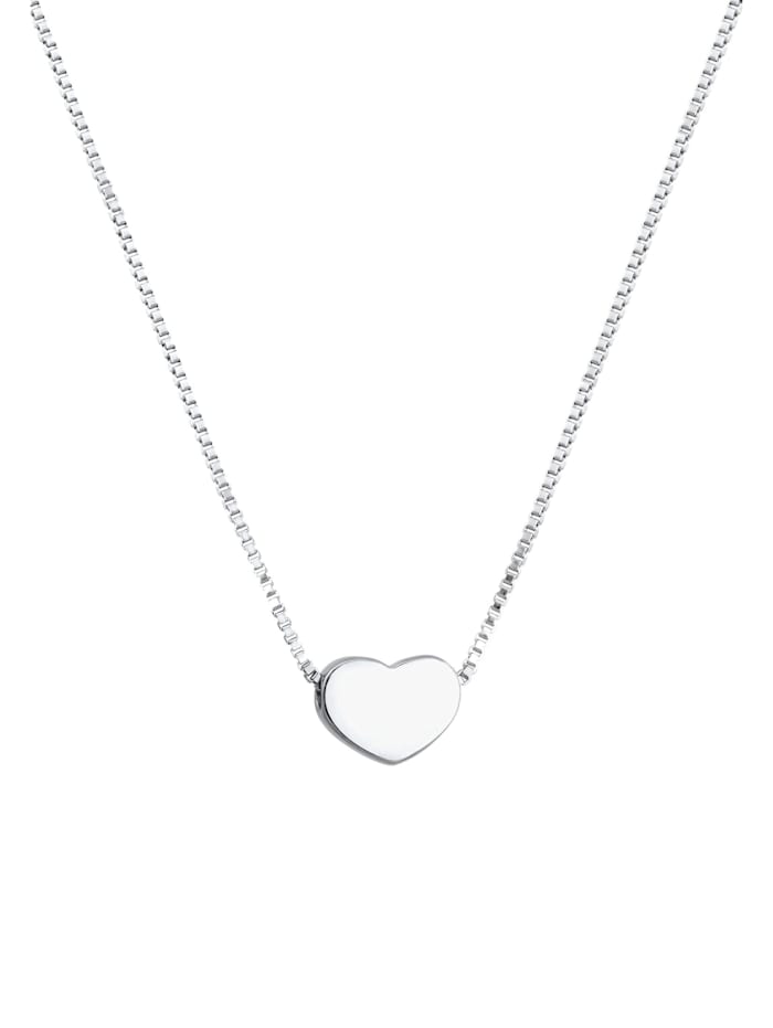 Halskette Herz Schlicht Symbol Liebe Venezianer 925 Silber