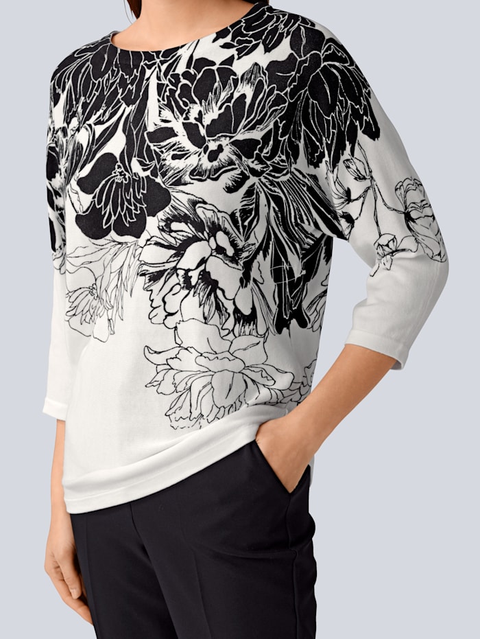 Pullover mit floralem Print