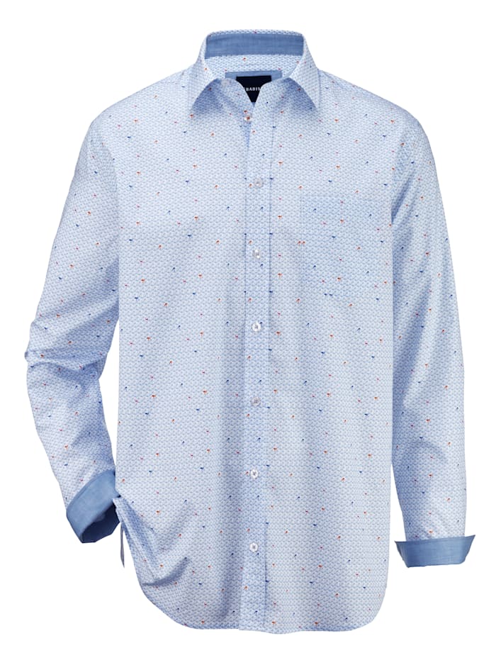 BABISTA Overhemd met trendy patroon, Lichtblauw