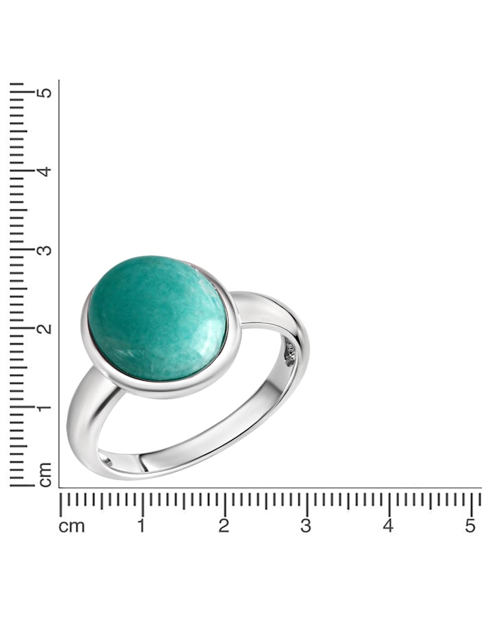 Ring 925/- Sterling Silber Amazonit grün 3,90 ct.