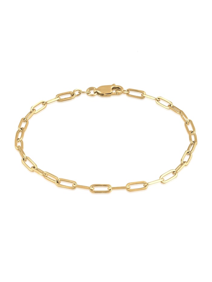 Elli Armband Glieder Oval Basic Chunky Chains Optik 925 Silber, Gold