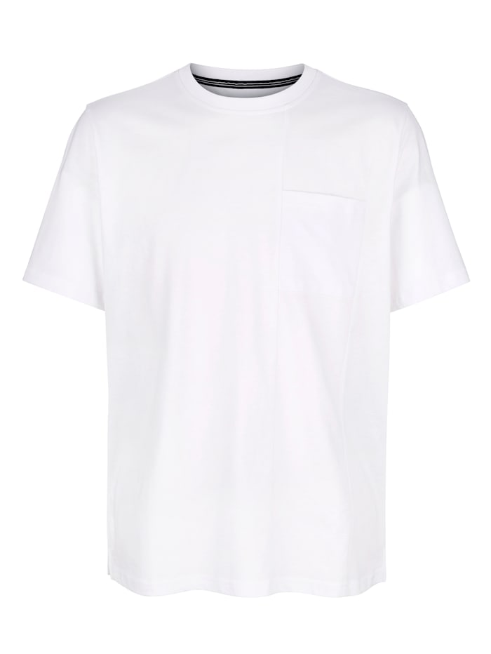 Roger Kent T-shirt à coutures d'assemblage, Blanc