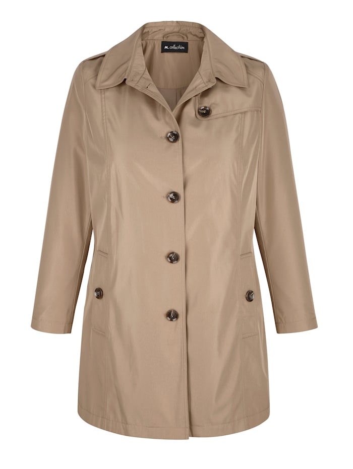m. collection Trench-coat doublé, Beige