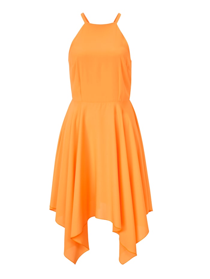 SIENNA Chiffon-Kleid, Orange