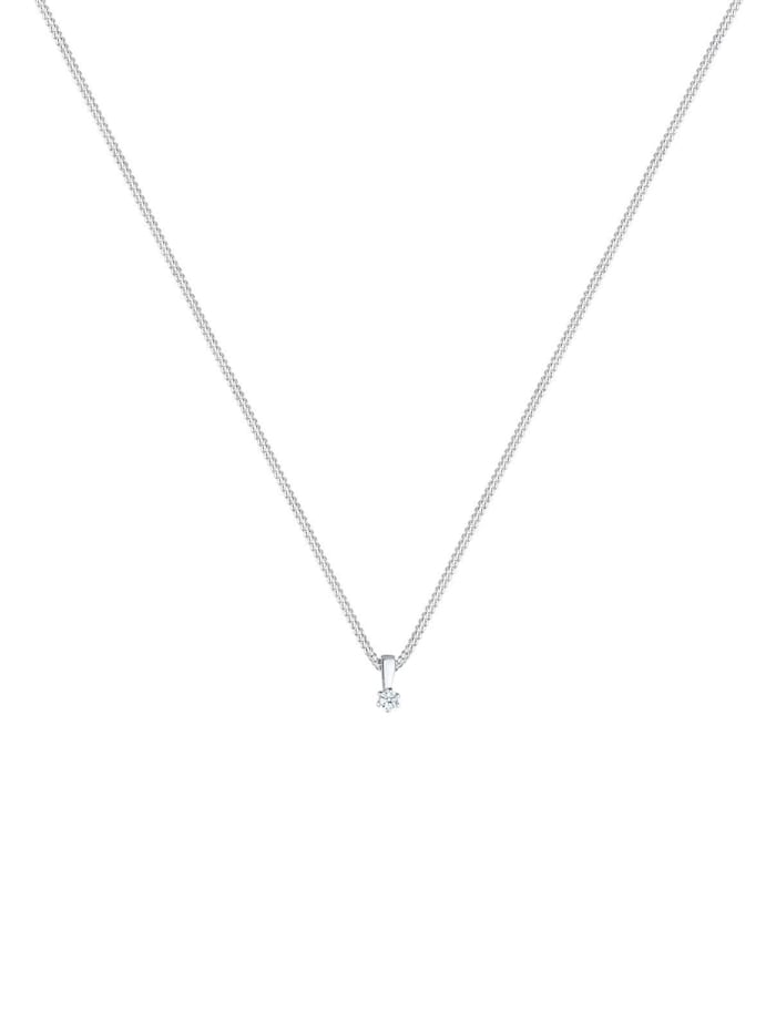 Halskette Kreis Diamant Geschenkidee 925 Sterling Silber