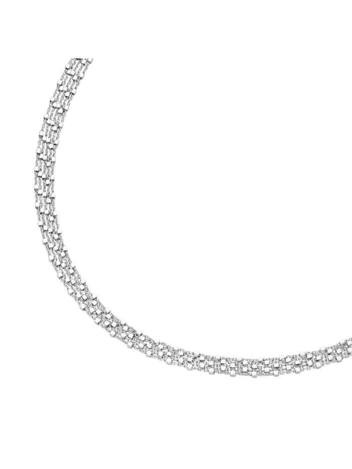 Smart Jewel Kette Ankerkette 5-reihig mit Zwischenteilen, Silber 925, Silber