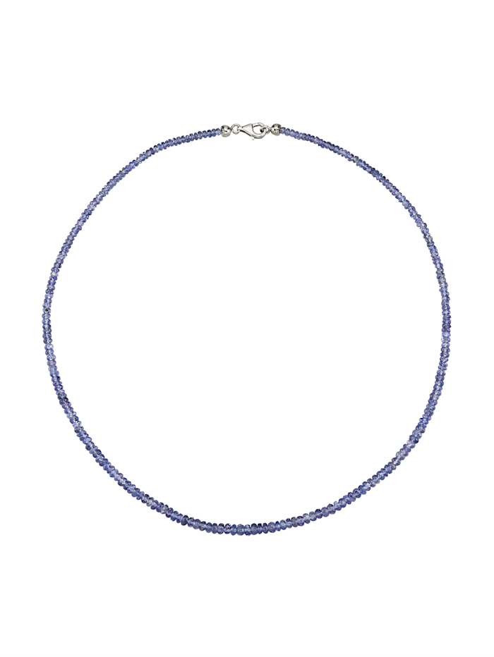 Tansanit-Kette aus Tansanit in Silber 925, Blau