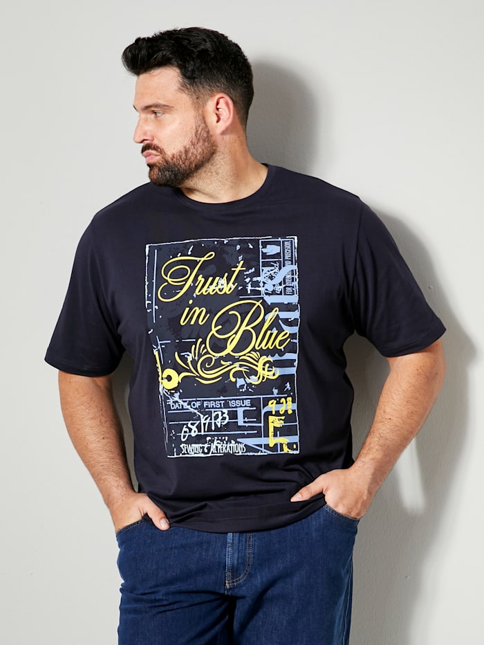 Boston Park T-Shirt aus reiner Baumwolle, Marineblau