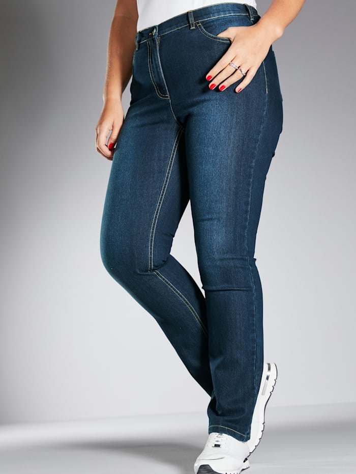 MIAMODA Jeans im Bauchweg-Funktion, Dark blue