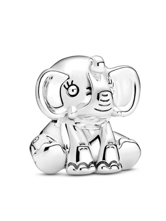Pandora Charm - Ellie, der Elefant - 799088C00, Silberfarben
