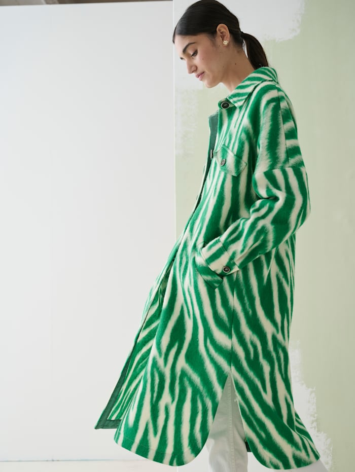 Mantel mit Zebra-Muster