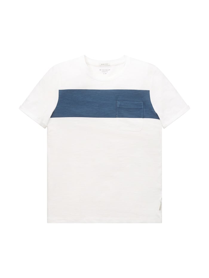 Tom Tailor T-Shirt mit Streifen, White