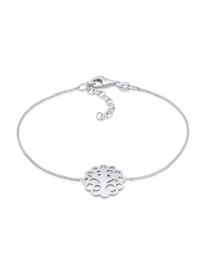 Elli Armband Ornament Symbol Floral Boho 925 Silber, Silber