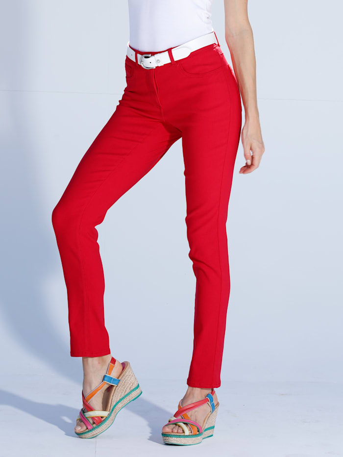 AMY VERMONT Jeans in elastischer Qualität, Rot